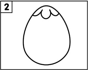 Step 2 Easter Egg Drawing