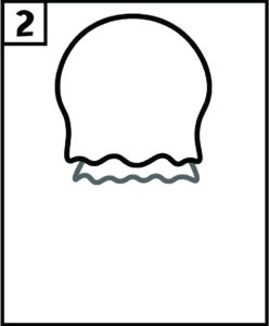 Step 2 How to Draw a Jellyfish