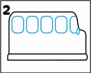 step 2 how to draw a school bus