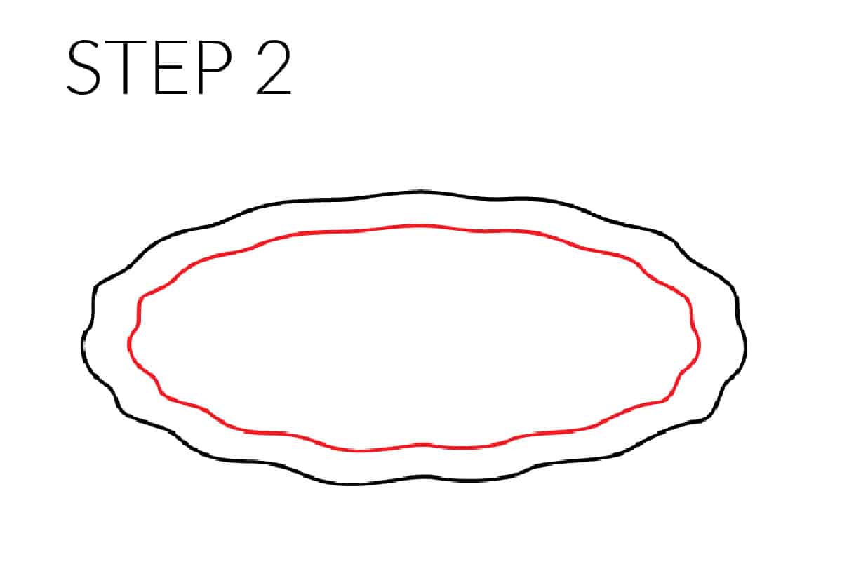 step 2 pie crust drawing