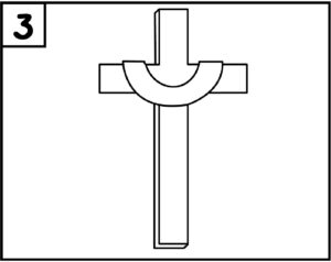 Step 3 Draw a Cross