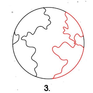 Step 3 Draw Asia and Other Continents
