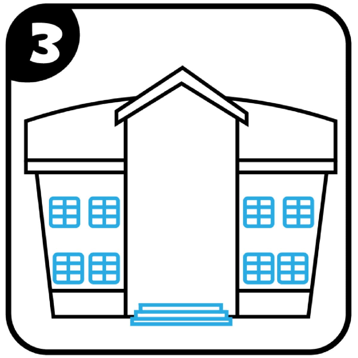 step 3 drawing of a school