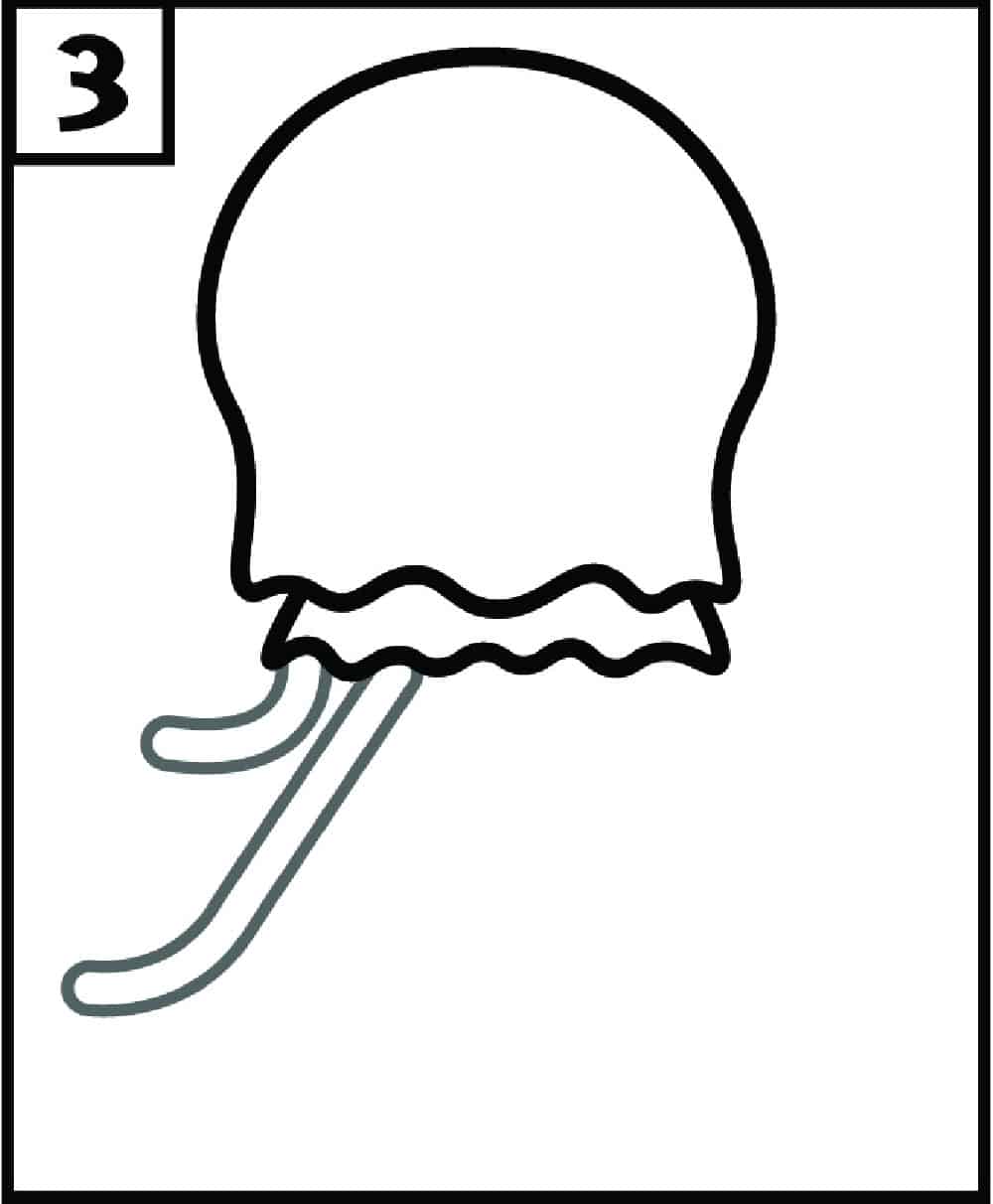 Step 3 Jellyfish Drawings