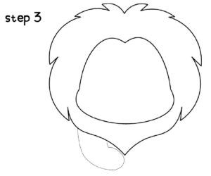 step 3 lion drawing easy
