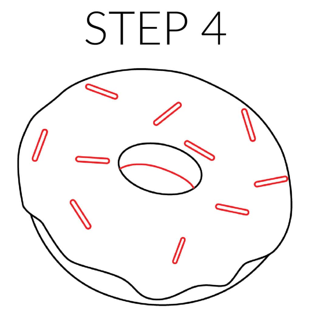 How To Draw a Donut Easy Step-By-Step Tutorial - Made with HAPPY