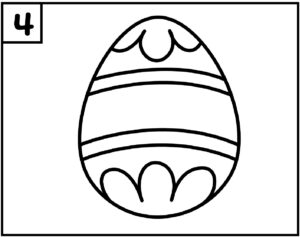 Step 4 Draw an easter Egg