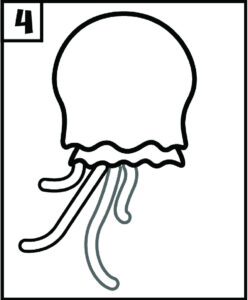 Step 4 Drawing Jellyfish