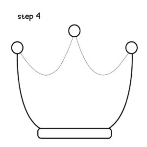 step 4 easy crown drawing