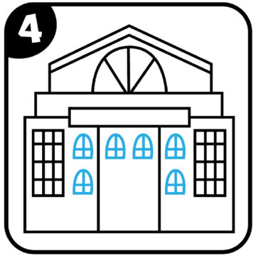 How To Draw a Library - Easy Step By Step Tutorial - Made with HAPPY