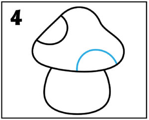 step 4 murshroom drawing