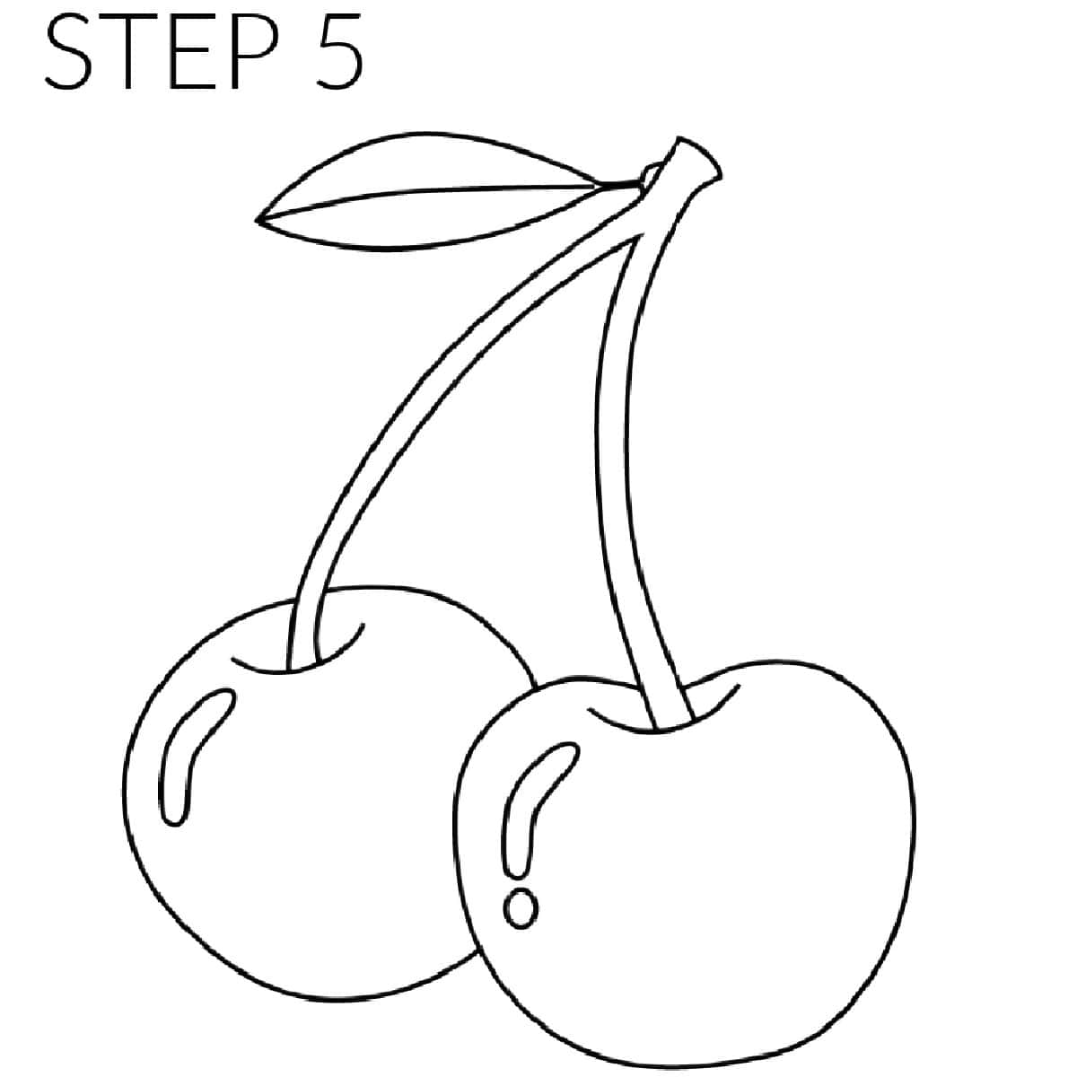 step 5 cherry draw