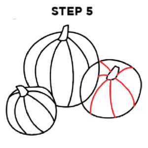step 5 how to draw a pumpkin easy