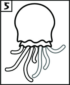 Step 5 Jellyfish Drawing Easy