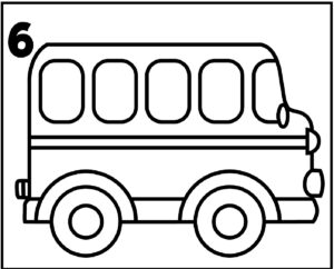 step 6 draw a school bus
