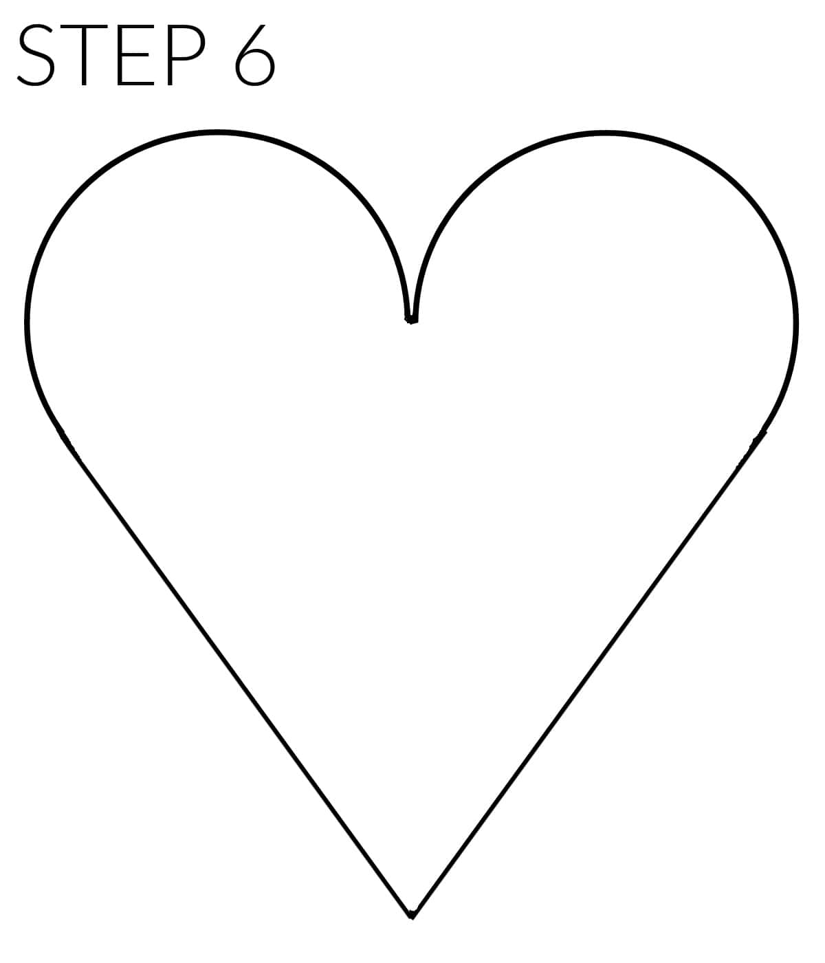 step 6 heart drawing easy