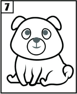 step 7 draw dog simple