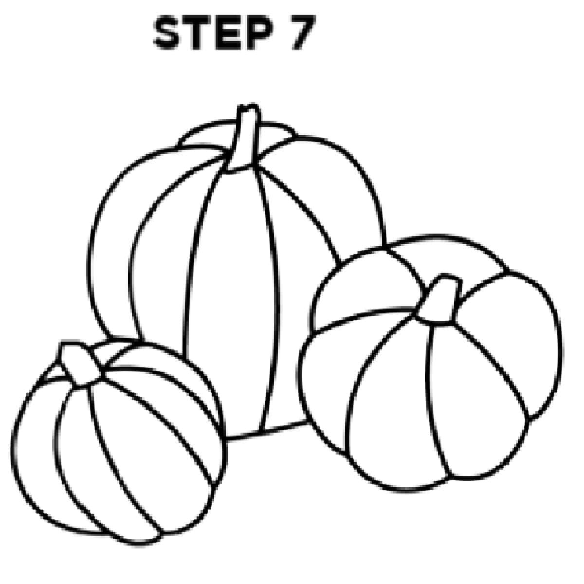 step 7 pumpkin drawings
