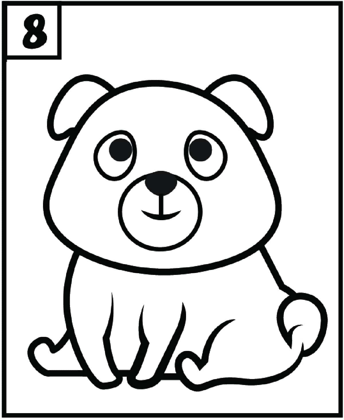 step 8 easy dog drawing