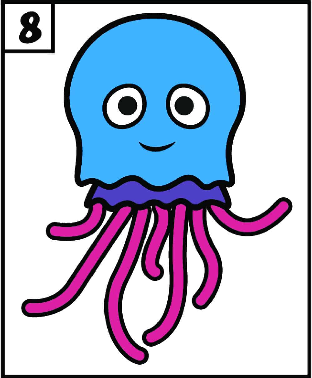 Step 8 Easy Jellyfish Drawing