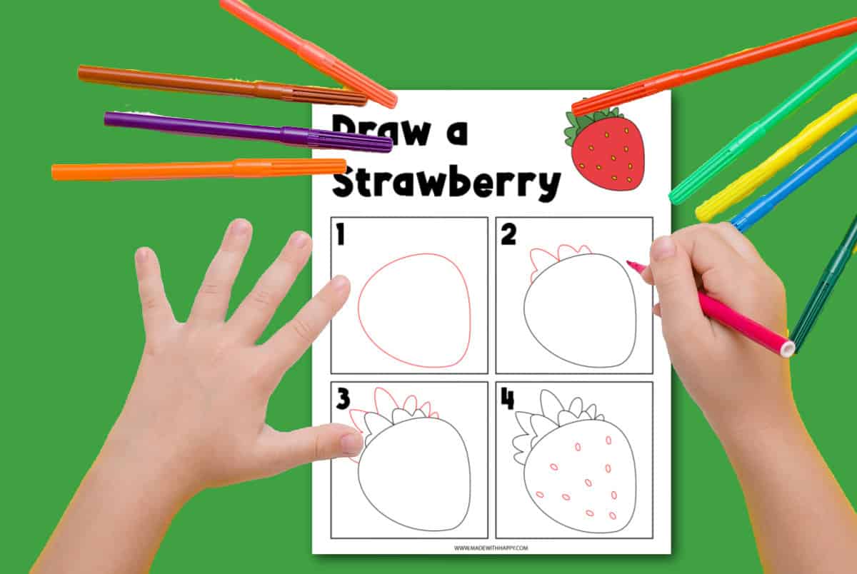 strawberry draw easy