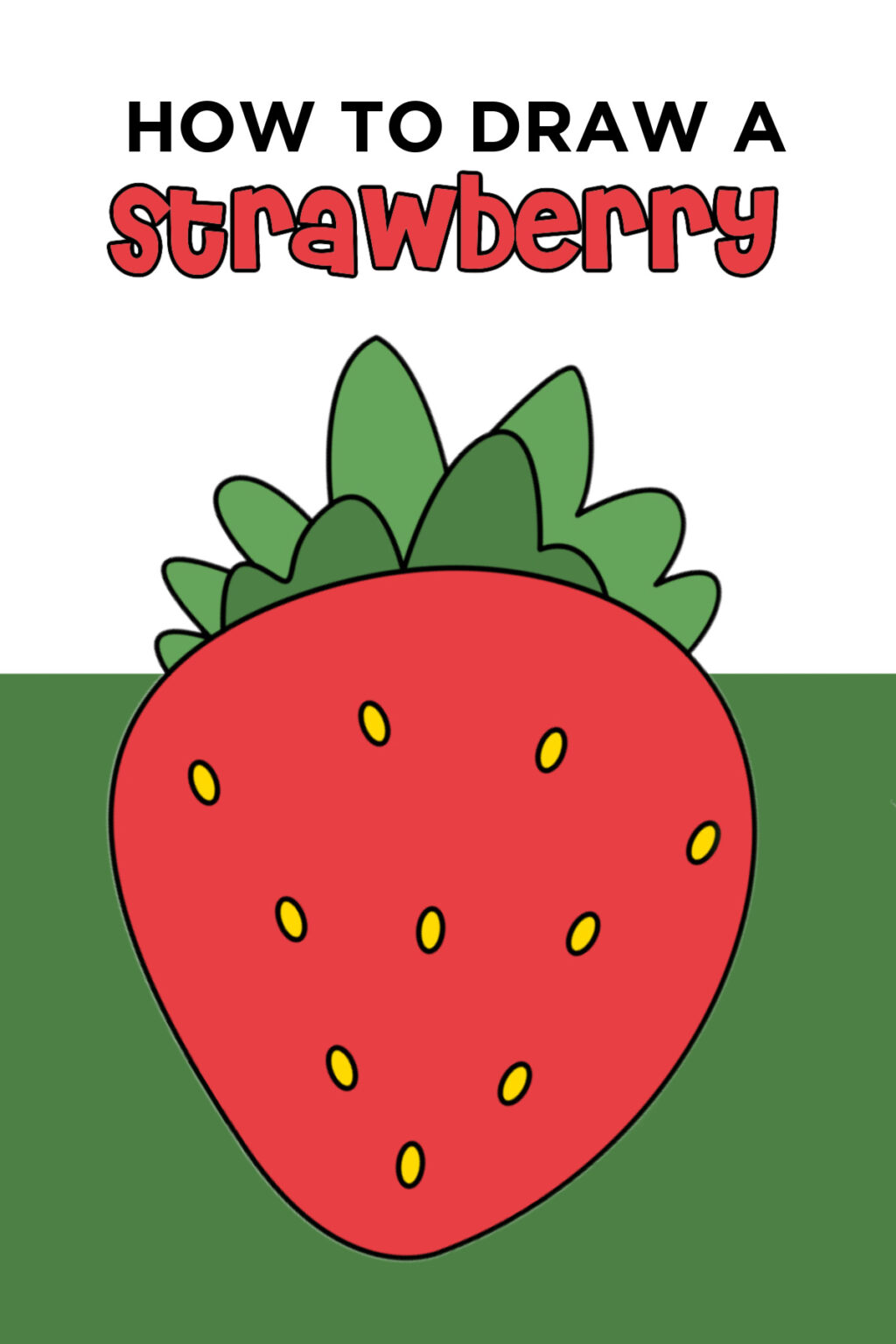 How To Draw a Strawberry - Made with HAPPY