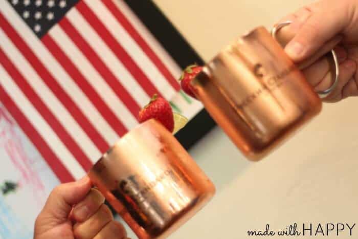 Strawberry Moscow Mule #SweetNLowStars