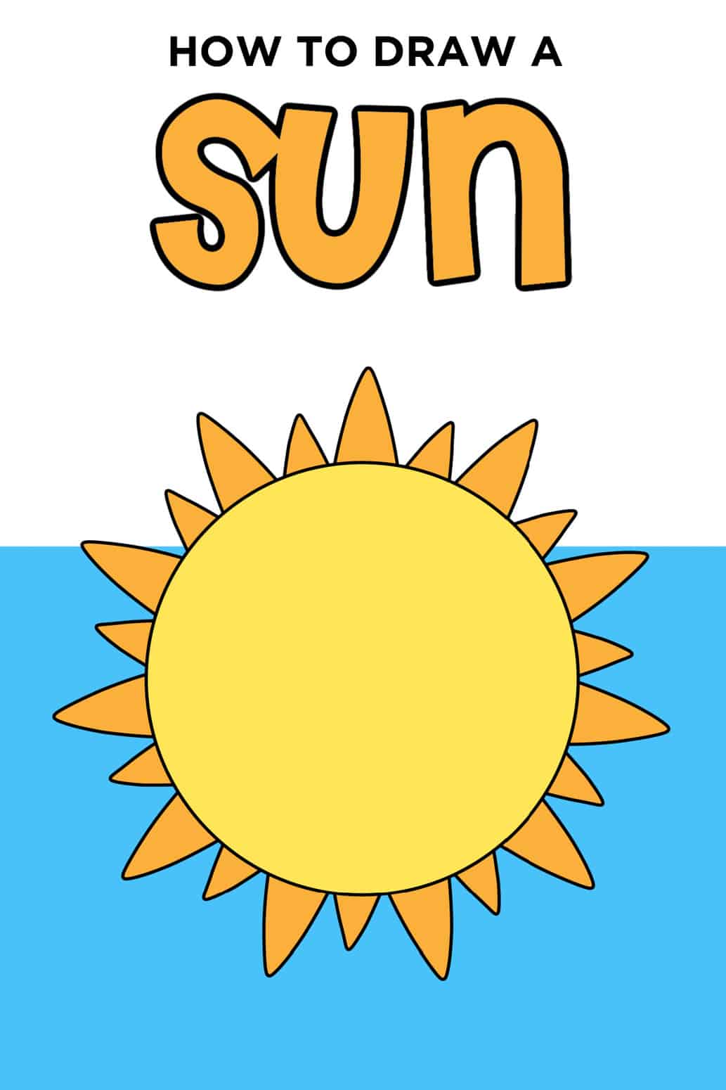 How to Draw the Sun - Easy Drawing Tutorial For Kids
