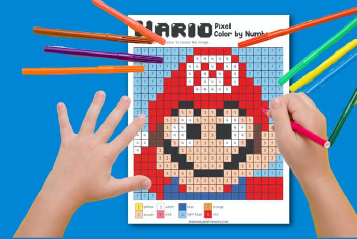 super mario color sheets