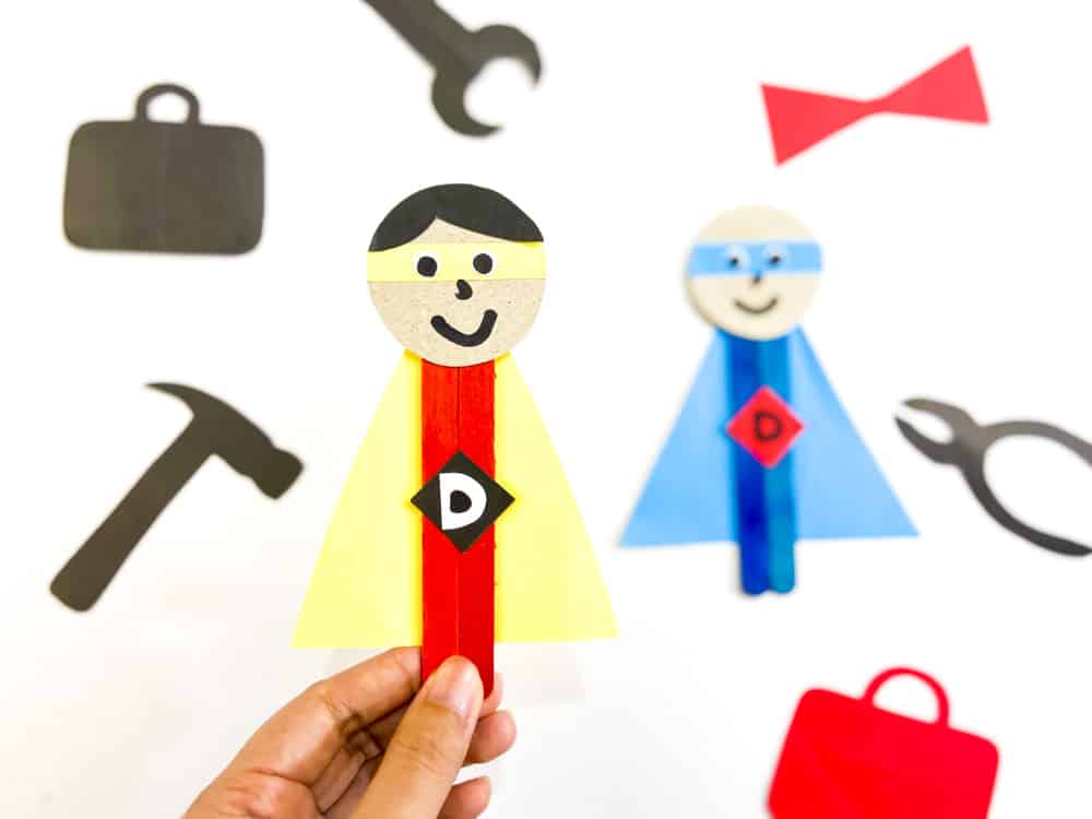 superhero dad craft