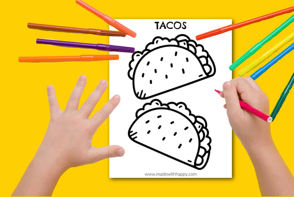 taco color page