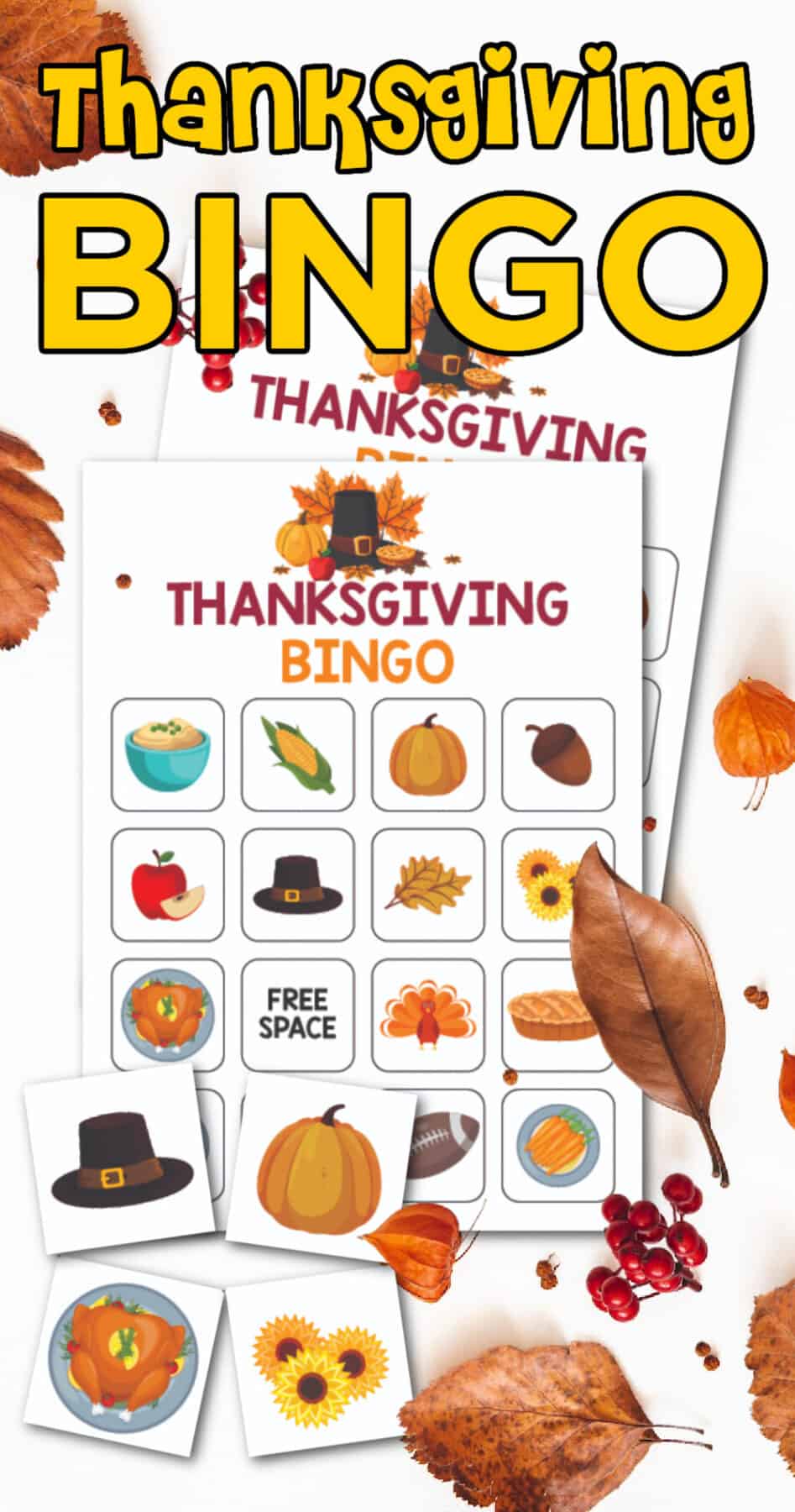 Thanksgiving Bingo Cards Printable