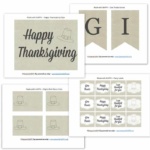 Thanksgiving Table Setting + Free Printables - Made with HAPPY