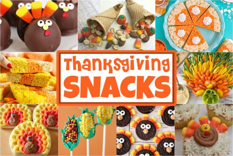Fun Thanksgiving Snacks and Treats For Kids - Made with HAPPY