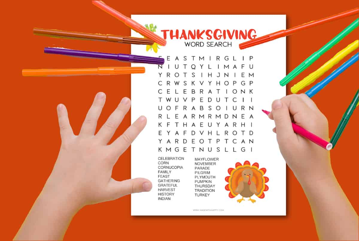 Thanksgiving Word Searches