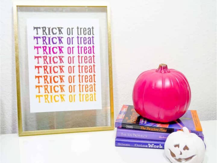 trick or treat printable decorations