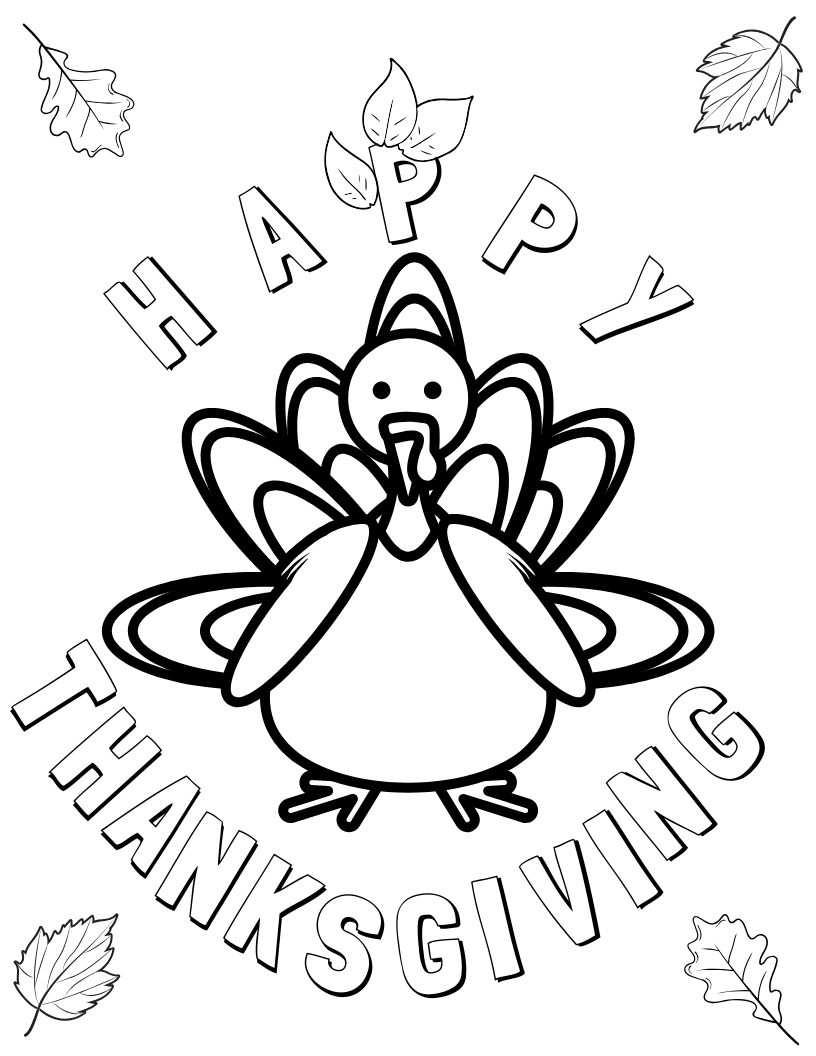 Free Printable Thanksgiving Coloring Pages Simply Bessy