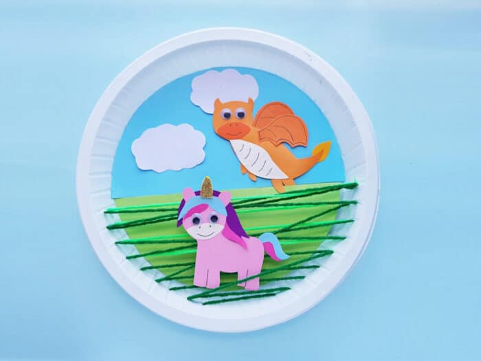 Unicorn Paper plate craft