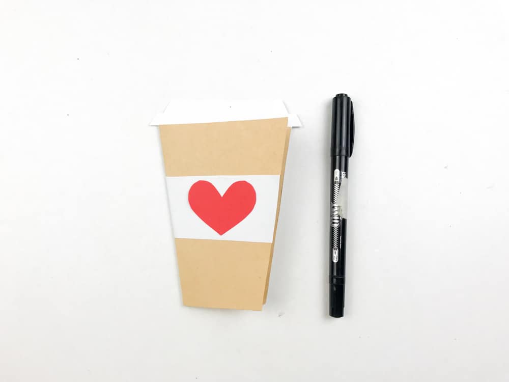 use a pen to coffee card