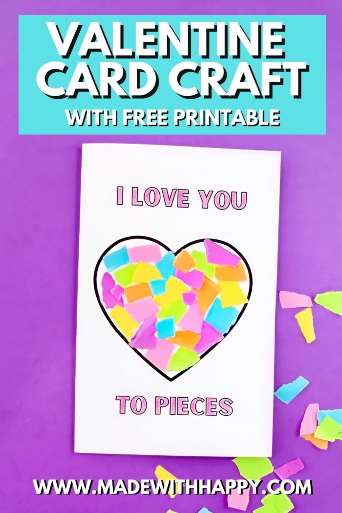i love you to pieces free printable