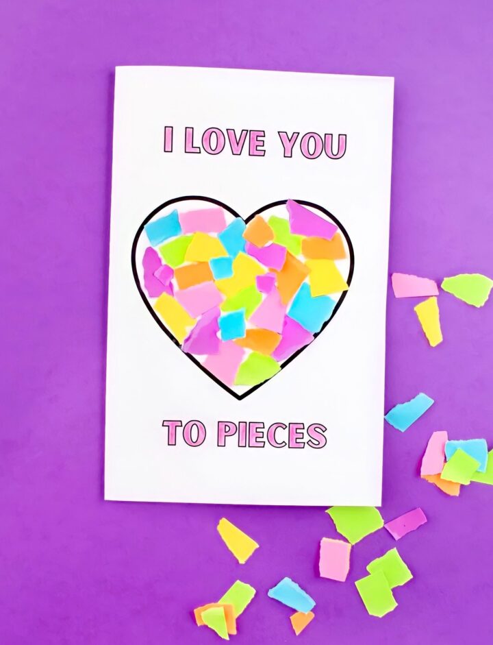 I Love You To Pieces Craft - Made with HAPPY