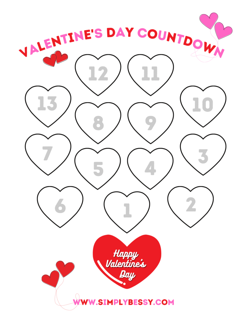 printable valentine countdown pdf