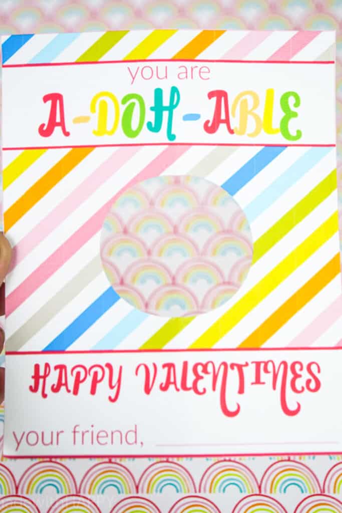 Play-Doh Valentines [FREE Printable] - Made with HAPPY