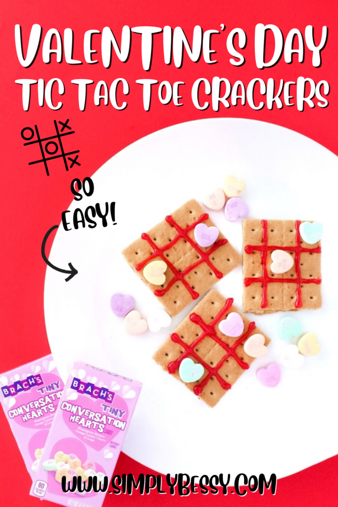 valentines day tic tac toe crackers pin image