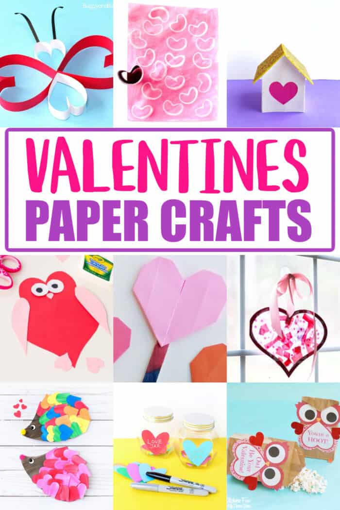 Valentine Paper Crafts For Kids