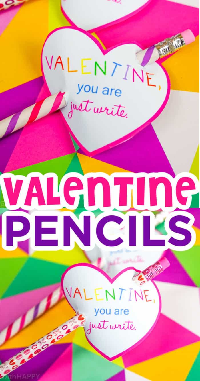 valentine pencils