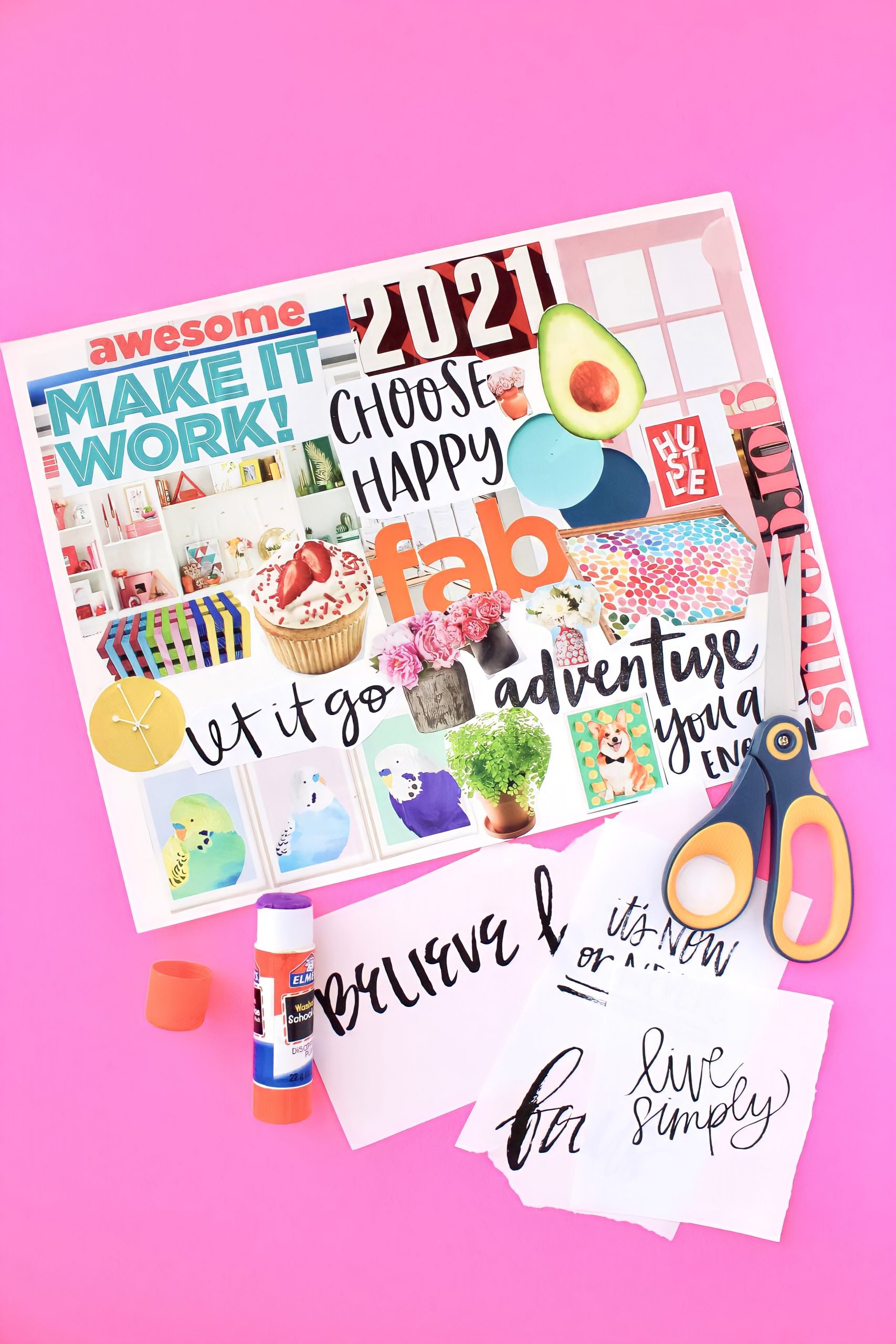 Printable Vision Board Stickers | Masha Plans