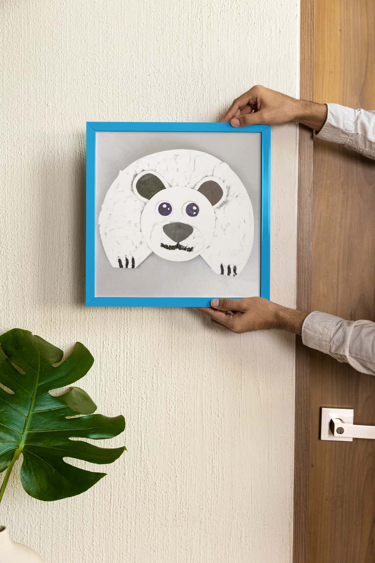 wall art with polar bear craft