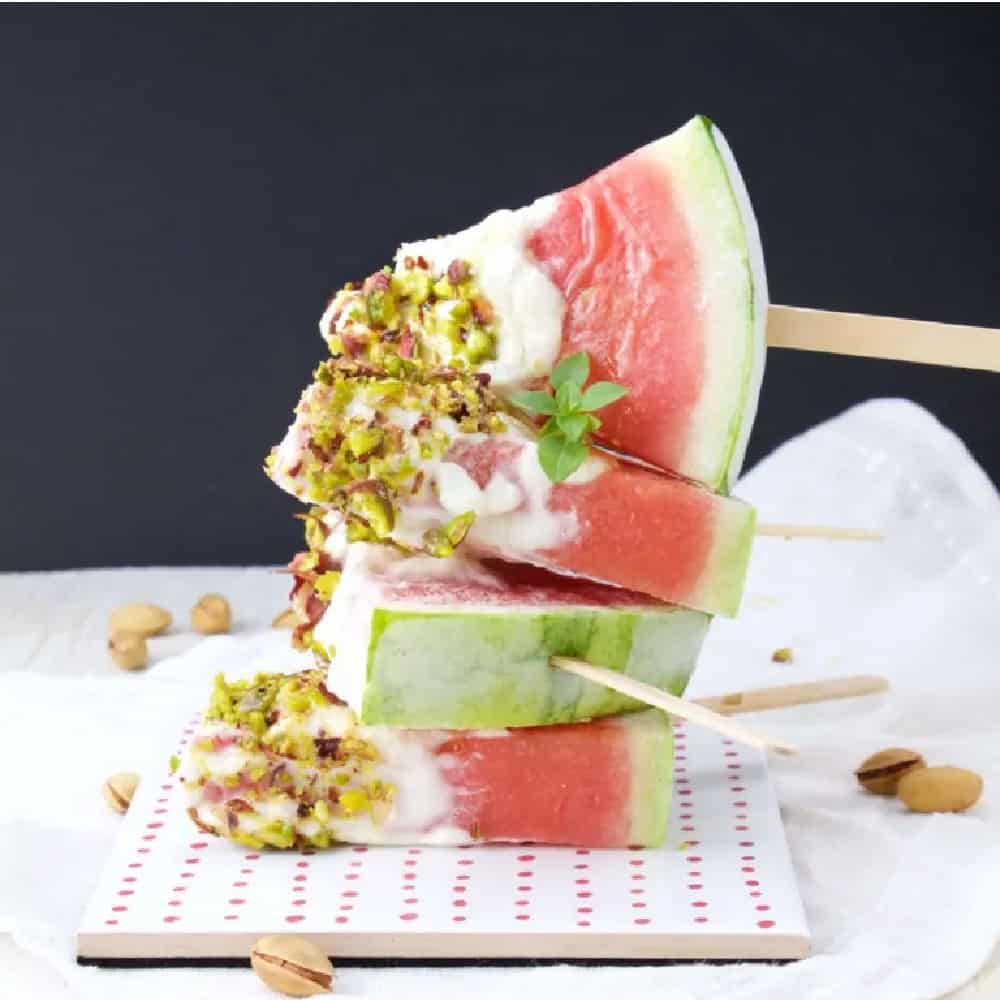 Watermelon Pistachio Pops