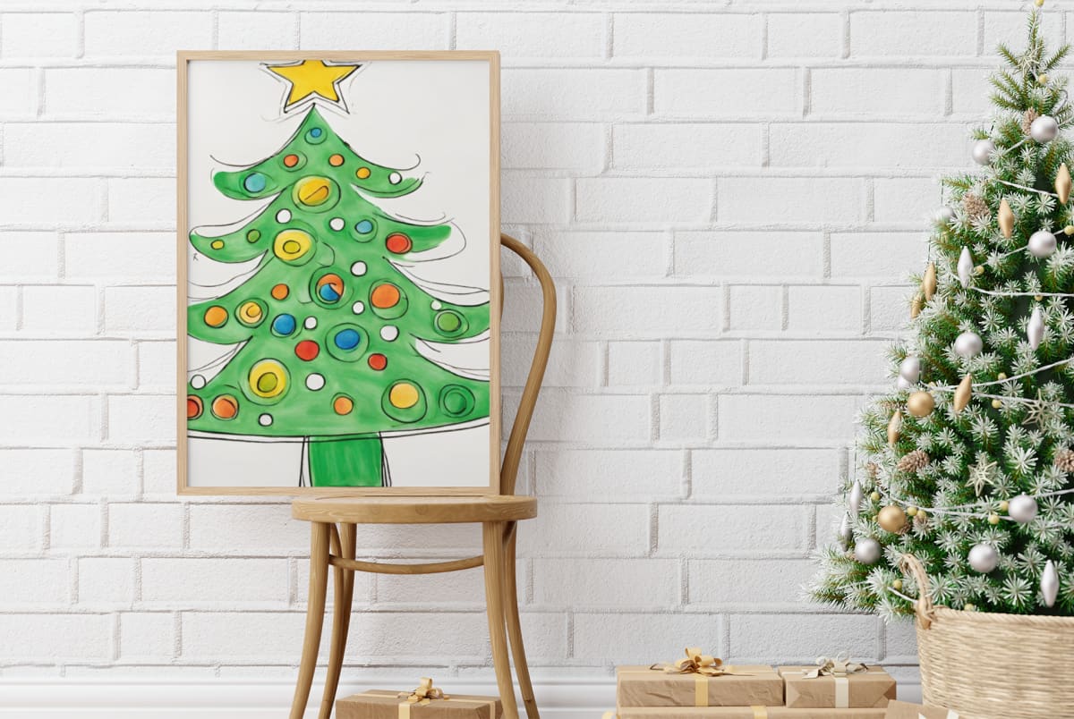 ways to use christmas tree drawing
